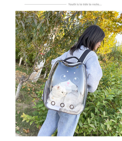 Breathable Portable Pet Bag Chest Backpack