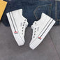 Height White Canvas Shoes
