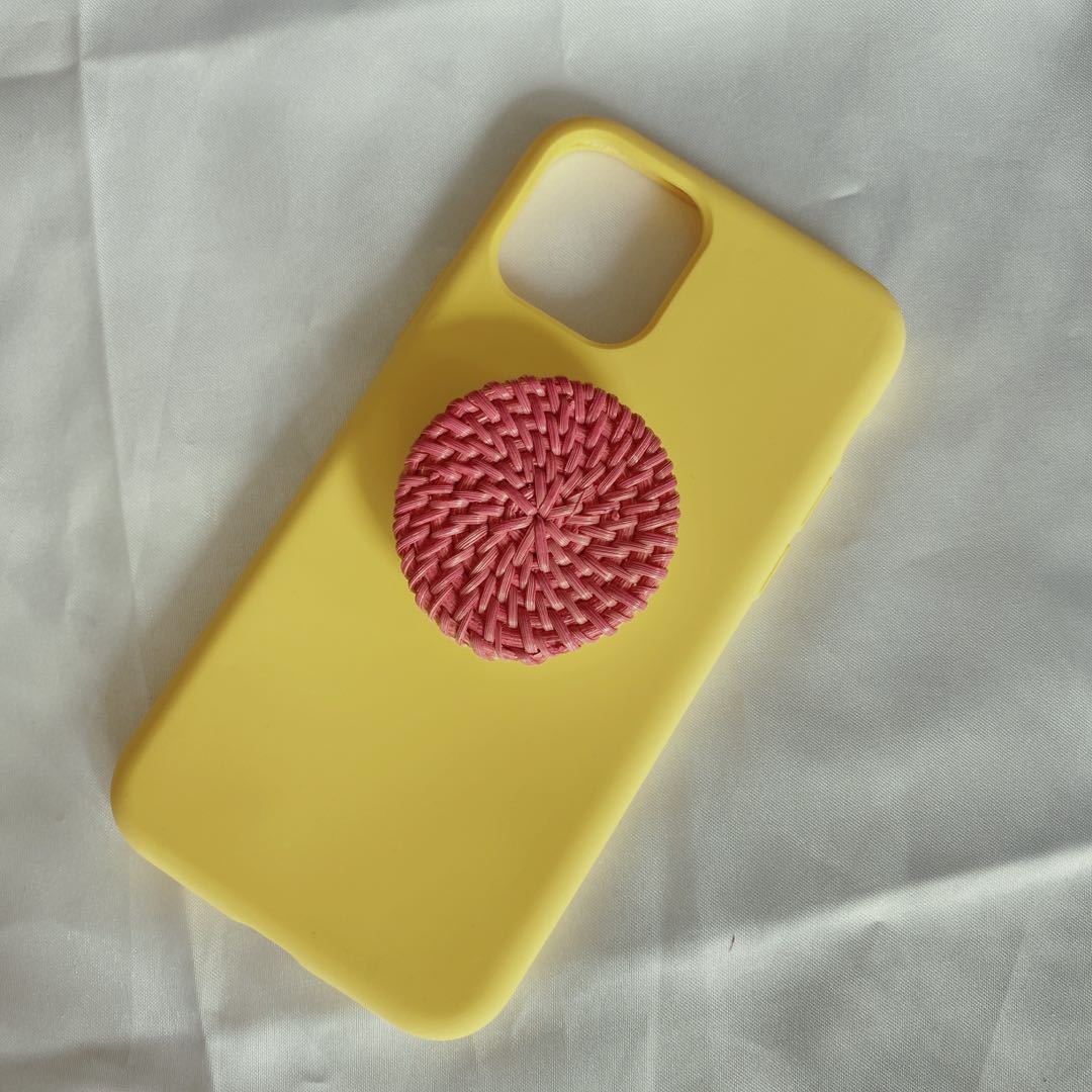 Bamboo Woven Mobile Holding Stand