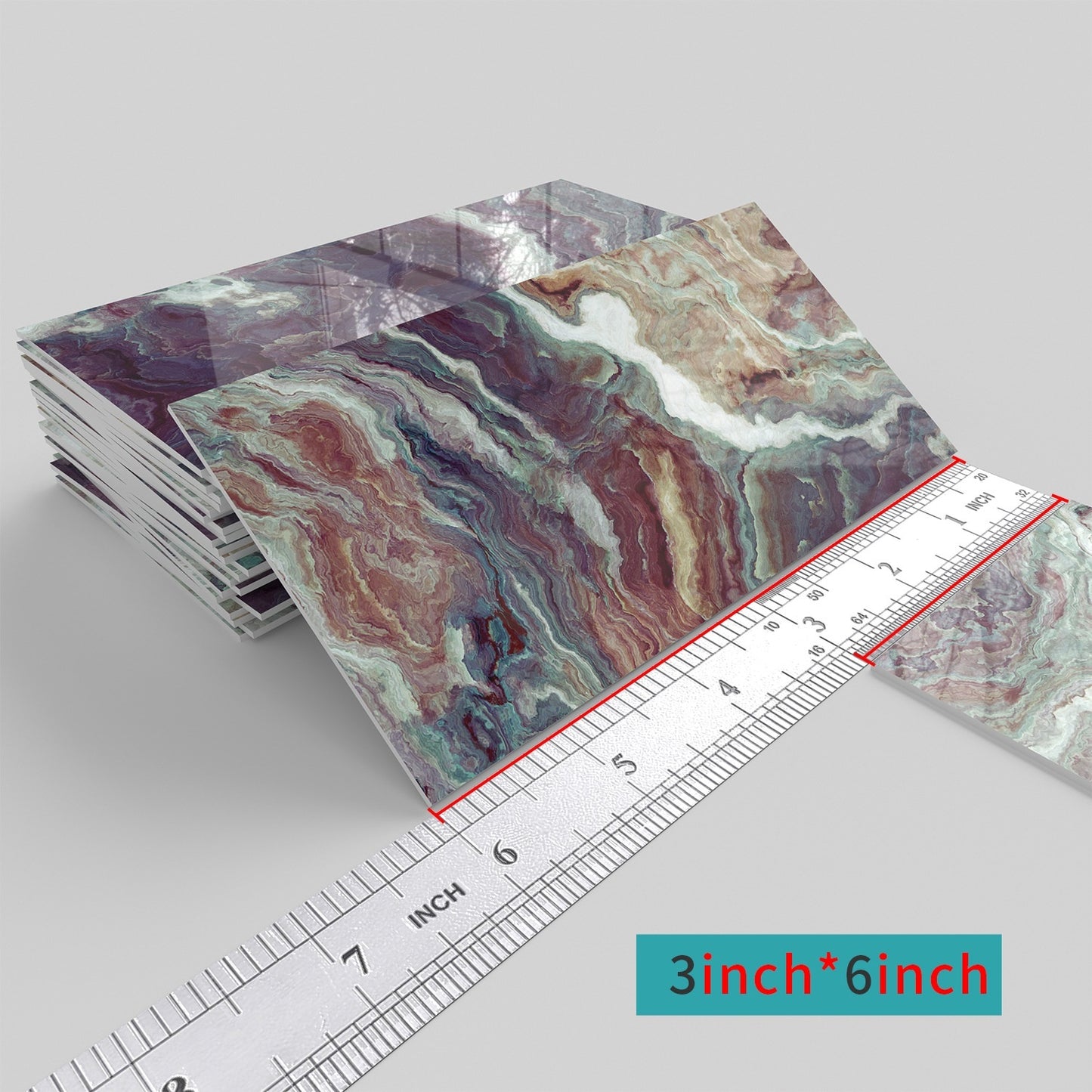 Household Marble Tile P.E.T Wall Sticker