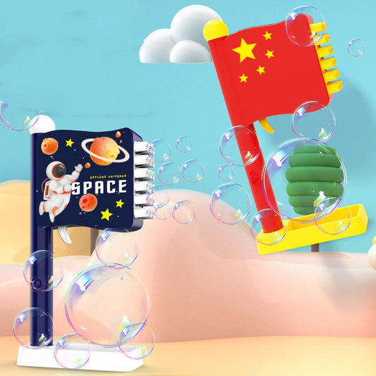 18 Holes Space Flag Soap  Blower