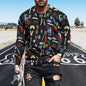 Digital Printed Men's Long Sleeved T Shirt
