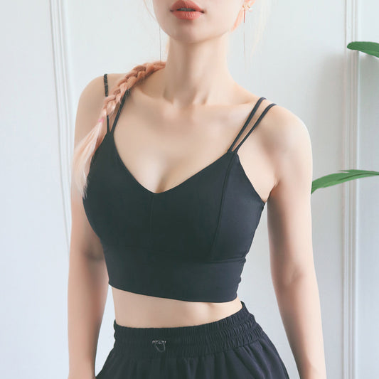 Double Straps Yoga Top
