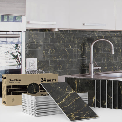 Household Marble Tile P.E.T Wall Sticker