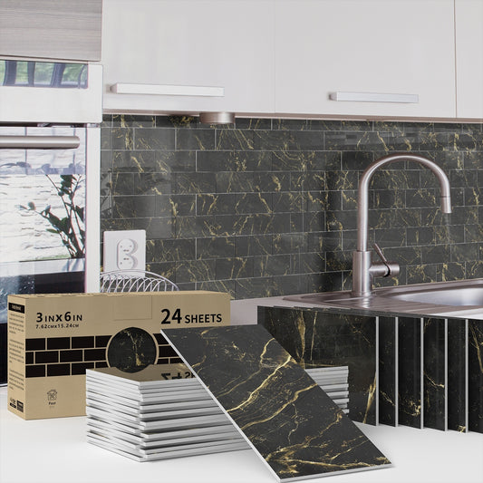 Household Marble Tile P.E.T Wall Sticker