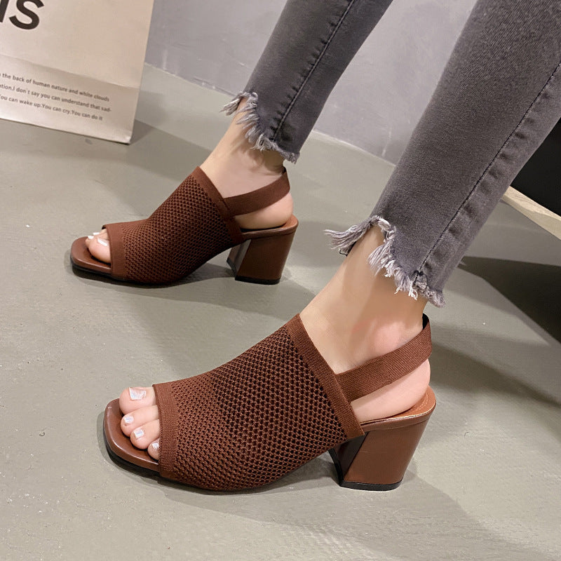 Flying Woven High Heel
