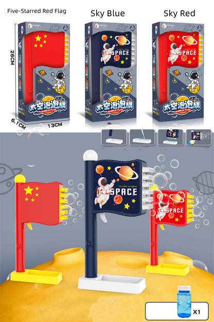 18 Holes Space Flag Soap  Blower