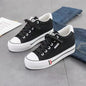 Height White Canvas Shoes