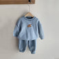 Baby Embroidered Bear Casual Sweater Set